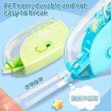 1 Piece Of Macaron Color Correction Tape, 5 Mm X 6 M Correction Tape, Push-Pull Core, Easy To Use, Instant Correction, Retractable Tip, For Correcting Bad Handwriting, Back To School And Office Supplies