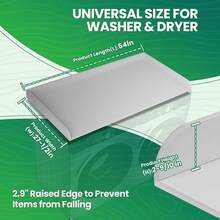 Washer And Dryer Countertop, 27.5" X 54" White Quick-Install Washer And Dryer Countertop For Organizing The Laundry Room.Halloween - trắng - Xem 3