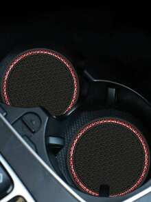 2个休闲简约硅胶汽车杯架 - 彩色 - 查看 1