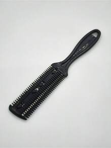 1pc + Blade 2-Sided Shaver Comb, Hair Thinning Comb With Blade, Dual-Sided Hairdressing Comb With Trimmer Blade, Home Hair Thinning Shaver, Fringe Trimmer With Blade, Shaver Comb With Blade, Multi-Functional Hair Clipper - Multicolor - View 12