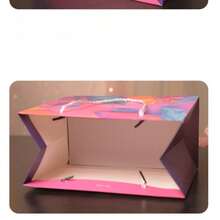 Colorful Gift Bags, Party Gifts, Handbags, Cosmetic Packaging Bags, Universal Paper Bags With Double Ribbons - Multicolor - View 13