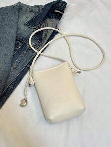 Mini Fashion Bucket Shoulder Bag For Women Wallet Purse Wallet - White - View 8