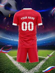 Customized Soccer Jerseys For Men, With Personalized Patterns, Logos, Names And Numbers. Breathable, Quick-Drying And Fashionable Sports T-Shirts Suitable For Badminton, Volleyball And Football Training, Middle East & - Multicolor - View 4