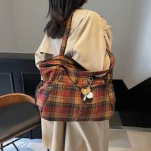 Women Shoulder Bags - 紅格 - 查看 4