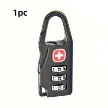 3 Digit Combination Lock-Premium Metal Padlock For Luggage,Gym Lockers & Backpacks,Secure Travel Accessory With Compact Design For School Essentials - Multicolor - View 8