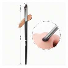 Concealer Brush Under Eye,DUcare Angled Small Nose Contour BrushConcealer Makeup BrushFoundation Brightening Slanted Brush For Dark Circles Puffiness Puffy Face Eyebrow Eyes Black - 彩色 - 查看 7