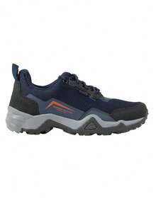 Deportivo Tenis Senderismo Impermeable Montaña Confort Comoda Hiking Kuali Shoes - Azul Marino - Ver 1
