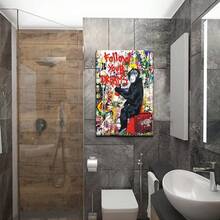 Lienzo Decorativo de Pared, Diseño de Animales para Sala de Estar, Oficina, Decoración del Hogar, Enmarcado y Listo para Colgar, Decoración de Dormitorio Masculino - overol Doodle - Ver 8