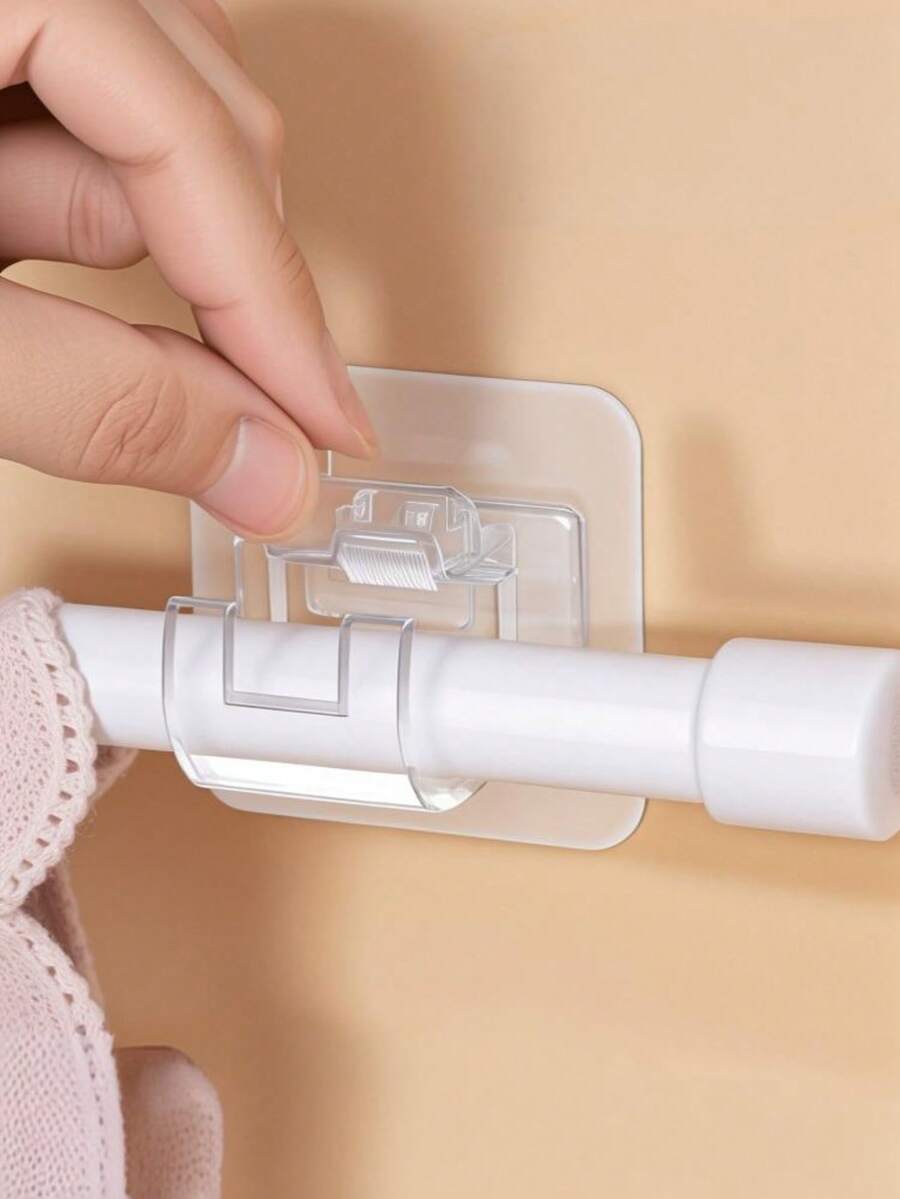 10 Giá đỡ lắp đặt không cần khoan, móc treo rèm dính, kẹp thanh treo rèm cửa sổ, móc treo rèm cửa dạng thanh ngang có thể kéo giãn. Được làm bằng vật liệu dính cường độ cao, đảm bảo bám dính chắc chắn trên bề mặt nhẵn hoặc nhám mà không lo rơi ra. Thiết kế giá đỡ tiện dụng, dễ lắp đặt, phù hợp với nhiều loại vật liệu tường bao gồm gạch men, kính, gỗ và bề mặt kim loại. Khả năng chịu lực mạnh, có thể dễ dàng treo rèm cửa nặng hoặc rèm cửa. - Nhiều màu - Xem 1