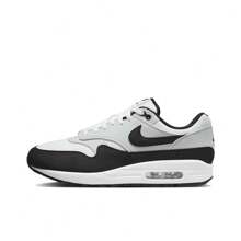 Nike Nike Air Max 1 Mesh Comfortable Versatile Fashionable Low-Top Casual Shoes, Men, White Grey Black