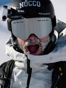 1 Set Dual-Layer Polarized Anti-Fog Cylindrical Ski Goggles, Outdoor Mountaineering UV Protection Anti-Wind Snow Goggles 3051 - Multicolor - View 1