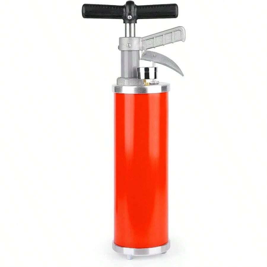 Portable High Pressure Kinetic Toilet Plunger Air Drain Blaster Pump For Bath Toilets Bathroom Shower Kitchen Clogged Pipe Red - Red - View 1