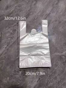 100 Stück/200 Stück/400 Stück Plastiktüten, Einweg-Müllbeutel geeignet für Büro, Auto, Rückkehr zur Schule, Schreibtisch, Küche, Badezimmer, Zuhause, Haushaltsbedarf