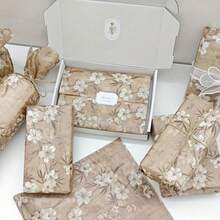 10 张花卉薄纸用于礼品包装，50*35 厘米彩色薰衣草图案包装薄纸用于圣诞节、生日、婚礼包装，棕色杏色纸质礼品包装纸，可爱草莓薄纸 - 禮品包裝紙 - 查看 6