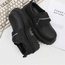 New 2024 Autumn/Winter Low-Top Boots For Men, Retro Work Shoes, Thick Sole, Increasing Height, Versatile Leather Shoes