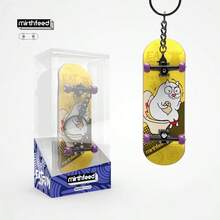 1 件带轴承的手指滑板，专业 5 层枫木手指滑板减压玩具、钥匙扣、背包吊坠、生日礼物、返校礼物 - 彩色 - 查看 4