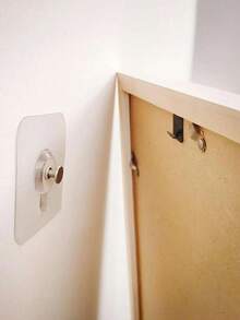 1件/2件/10件免钻多用途壁挂挂钩套装，相框架，浴室厨房配件架，毛巾钩，钥匙扣，款式随机 - 無色 - 查看 5