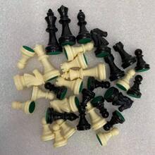 1 Set 32pcs Plastic International Chess Pieces King Heigth 65mm/75mm Chessmen Figurine Pieces Portable For Travel Classic Board Games Party Relaxing Entertainment