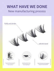 Nuevo paquete de 300/270 pestañas en racimo 30D+50D+80D+100D Extensiones de pestañas DIY D Volumen Longitud Bandeja mixta de pestañas individuales falsas de visón Extensiones en racimo de pestañas, Racimos de pestañas, Pestañas individuales, Pestañas, Pestañas postizas