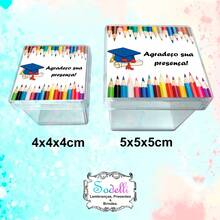 10 Lembrancinhas Formatura - Caixinhas Acrílicas Personalizadas - D - Visão 2