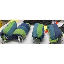 Bunte Stoffhängematte mit Kippschutz - belastbar bis 150 kg, baumumweltfreundliche Gurte, tragbare Tragetasche - perfekt für Outdoor, drinnen und Camping - Verschiedenfarbig - Übersicht 8