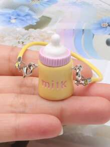 (Excluding Dolls) 1 Labu Labu Mini Bottle, Toy House Mini Model, Water Bottle, Water Bottle, Mini Food Toy, OB11 Scene Accessories, Pendant, Halloween Gift, Christmas Gift (Limited To Bottles, Not Including Others) Pink Color Random