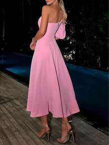 Show-Stopping 3D Floral Gown - One-Shoulder Evening Dress W/ Waist Cutouts & Dramatic Full Skirt | Black Tie Wedding Guest & Red Carpet Dress