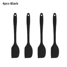 4 件硅胶刮刀，适用于奶油、果酱和黄油，易于清洁，适用于家庭、餐厅、甜品店、烘焙厨房工具套装
