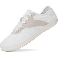 Men's Wide Toe Box Shoes Minimalist Barefoot Walking Shoes Extra Wide Width Zero Drop Shoes Lightweight Breathable Sneakers - 奧爾懷特 - 查看 6