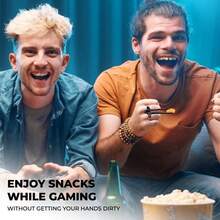 6 Pcs Finger Chopsticks For Gamers - Snack Grabber Tongs U Bracket - Chips Snack Gamer Utensil - Reusable Dishwasher Safe Plastic - Helper Snacking Tool