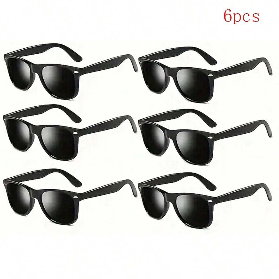 Bộ 6 chiếc kính thời trang Unisex - Nhiều màu - Xem 1