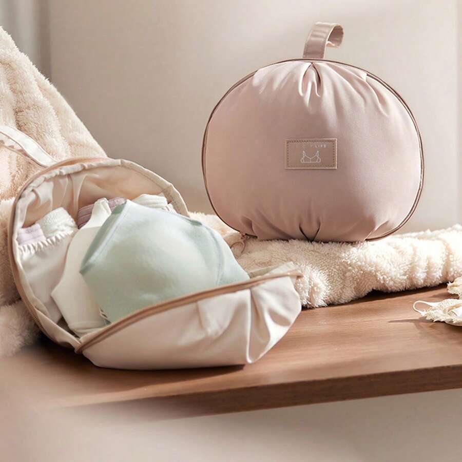 1 pieza Organizador de lencería para mujer, bolsa de almacenamiento ligera y portátil para sujetador, ropa interior, calcetines y accesorios escolares, esenciales para dormitorio, organizador de ropa y almacenamiento para el armario y el dormitorio - Multicolor - Ver 1