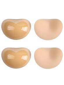 1/2 Pairs Reusable Double-Sided Adhesive Bra Pads - Sticky Bra Pads With Padding - Dress, Bikini Bra Pads - Multicolor - View 8