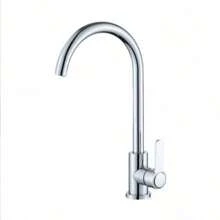 1pc 360°Swivel Kitchen Sink Faucet, Single Handle Waterfall Faucet, Stainless Steel Kitchen Mixer Tap, Kitchen Cold&Hot Water Faucet, With Hose And Installation Hardware