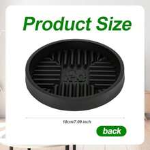 Plunger Tray 7.09 Inch Plunger Mat Round Toilet Plunger Holder Only Plunger Air Drying Mat Catches Drips Plunger Storage Caddy For Bathroom Accessories - as pic - View 2