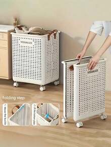 1pc Foldable Storage Box, Wardrobe Storage Box, Toy Storage Box, Sundries Storage Basket, Large Capacity Storage Box, Suitable For Toys, Clothes, Snacks, Books, Shoes, Plastic Boxes For Cars, Home Storage And Bedroom Accessories Under The Bed Storage Basket - Nhiều màu - Xem 1