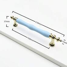 Tiradores modernos de cerámica con aleación de zinc de alta gama para gabinetes, cajones, habitación infantil, armarios y muebles