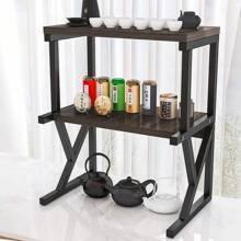 3 Tier Expandable Microwave Oven Rack Stand Storage Holder Kitchen Corner Shelf