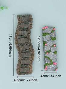 Miniature Landscape Stepping Stone Path Materials - DIY Diorama Miniature Path | Courtyard Stepping Stones | Park Path Landscaping | Outdoor Sandbox Tile | Handmade Miniature Landscape Accessories
