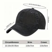 Black Cat And Jack-O'-Lanterns In A Spooky Night Landscape Hats Vintage Washed Baseball Cap