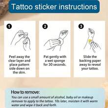 Custom Personalized Fake Tattoos Temporary, Custom Tattoos, Personalized Temporary Tattoos, For Birthday Party Wedding Bride Groom Decor, Custom Text, Personalized Text Contracted, Casual, Basics, Leisure, Unique, Customized, Personalized, Custom, Gifts For Her, Girlfriend, Family, Friends ,Forever Love, Micro-Realism - Multicolor - View 7