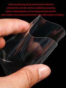 100pcs/50pcs透明无酸CPP保护套（56*87mm/63.5*88mm）高透明度明星收藏专辑保护膜、Kpop、照片保护套、保护膜、3英寸交易卡和全息电影相册胶水、透明塑料卡夹、便携式卡夹、高透明度卡夹、简易便携式PP卡夹、防刮小卡片保护膜、明信片保护双面膜、爆米花两种尺寸适用于明星专辑、银行卡、CD、照片、驾驶执照 - 彩色 - 查看 6