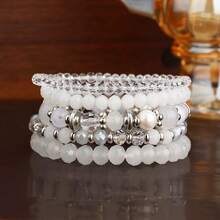 5 Stücke/Set Boho-Stil Armband Set mit Glasperlen, geeignet für den täglichen Gebrauch