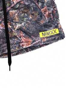 Quần short thể thao nhanh khô Colorblock dành cho nam có dây rút, trang phục thường ngày đi biển, họa tiết Paisley, phong cách Hawaii - màu đen - Xem 6