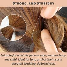 1pc/Pack, Approximately 100pcs Transparent Disposable Elastic Hair Bands, Highly Resilient , Won't Damage Hair Ties. Suitable For Ponytails And High Buns, 1 Set Solid Color Plastic Hair Accessories,For School Supplies,Back To School