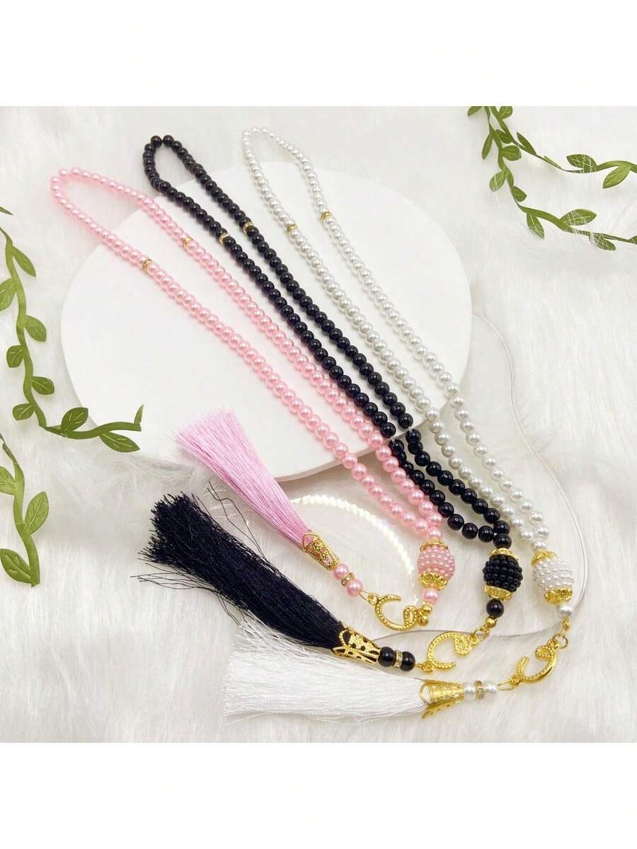 1pc Muslim Prayer Beads, 99 Beads   Bracelet, Handheld - Multicolor - View 1