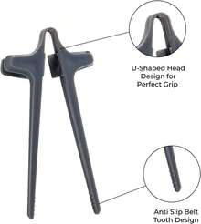 6 Pcs Finger Chopsticks For Gamers - Snack Grabber Tongs U Bracket - Chips Snack Gamer Utensil - Reusable Dishwasher Safe Plastic - Helper Snacking Tool