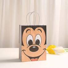 Disney Disney Cartoon Stitch Kraft Paper Bag Printed Gift Handbag Shopping Mall Packaging Bag Birthday Gift Bag