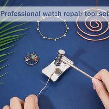 DIY Jewelry Making Tool Kit - Round Hammer And Anvil, Suitable For Precision Work, Crafting, Small Parts, Maintenance - Silver - View 7