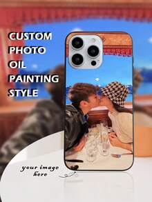 定制手机壳、DIY手机壳、独特手机壳、手机壳礼品、定制礼品手机壳、情侣手机壳、照片打印手机壳、男友/女友照片手机壳、宠物照片打印手机壳，兼容和Galaxy - 黑色 - 查看 6